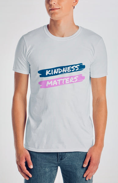 KINDNESS MATTERS Tee (White/Blue)