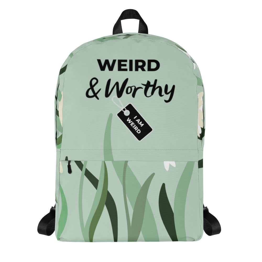 Weird & Worthy Backpack (Flowers)