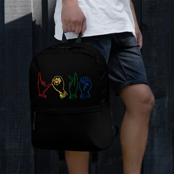 Love Language Backpack (Black)