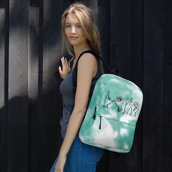 Love Language Backpack (Teal)