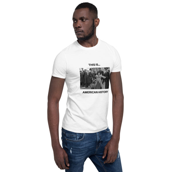 This is... America - White or Grey Short-Sleeve T-Shirt (Police & Woman)