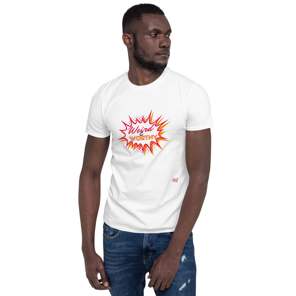 Weird & Worthy Short-Sleeve T-Shirt (Pow)