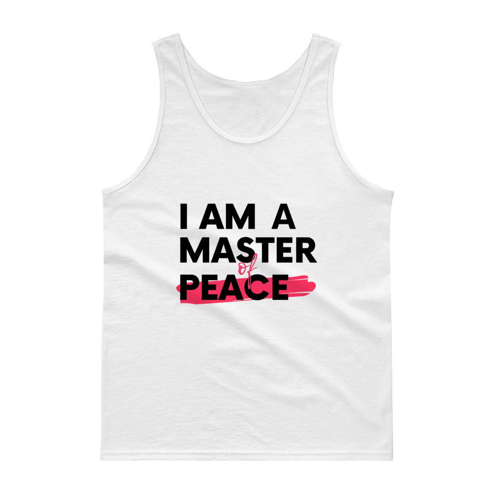 Master PEACE Tank Top (White or Grey/Pink)