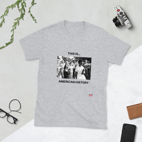 This is... America - White or Grey Short-Sleeve T-Shirt (School Girl)