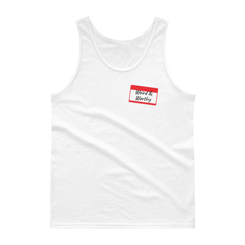 Weird & Worthy Tank Top (Name Tag)