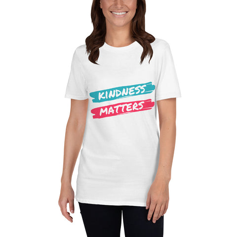 KINDNESS MATTERS Tee (White/Teal)