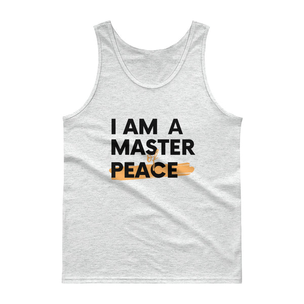 Master PEACE Tank Top (White or Grey/Gold)