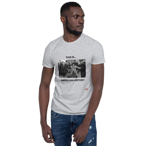 This is... America - White or Grey Short-Sleeve T-Shirt (Police & Woman)