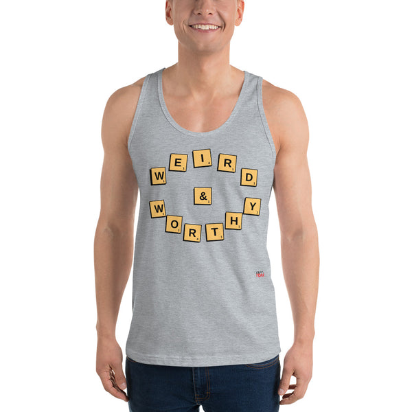 Weird & Worthy Tank Top (Scrabble)