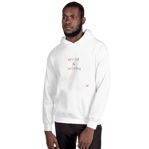 Weird & Worthy Hoodie (Rainbow Symbol)