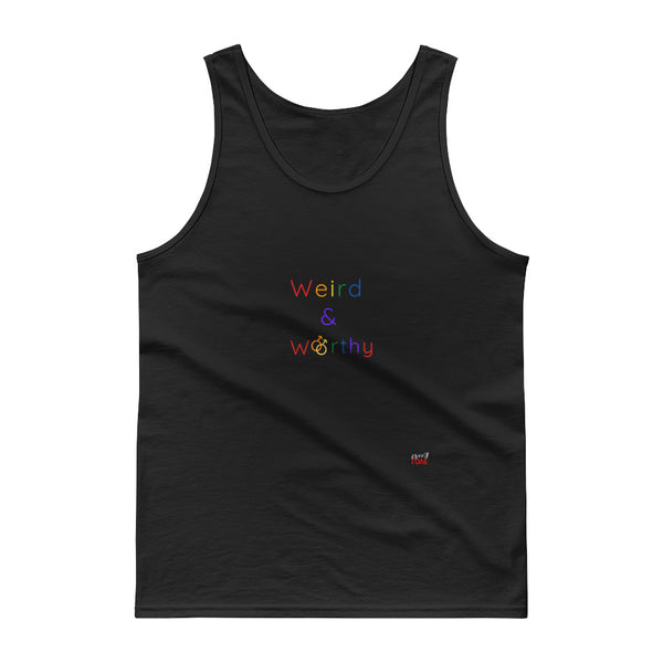 Weird & Worthy Tank Top (Rainbow Symbol)