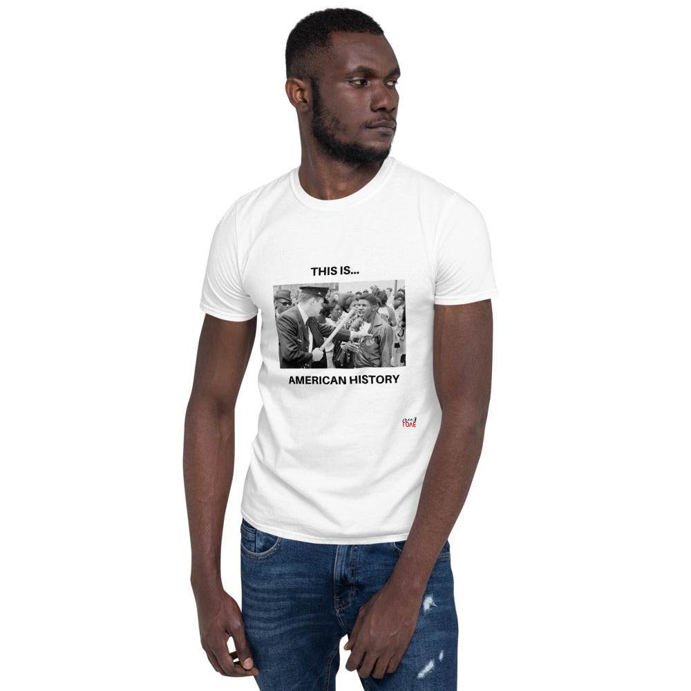 This is... America - White or Grey Short-Sleeve T-Shirt (Police)