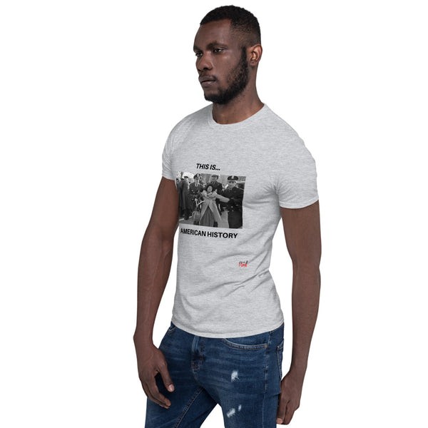 This is... America - White or Grey Short-Sleeve T-Shirt (Police & Woman)