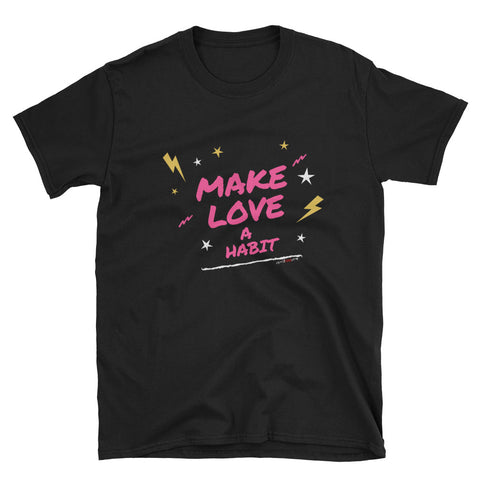 Make LOVE T-Shirt (Black/Pink)