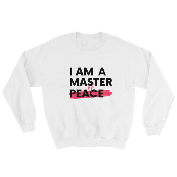 Master PEACE Sweatshirt (White or Grey/Pink)