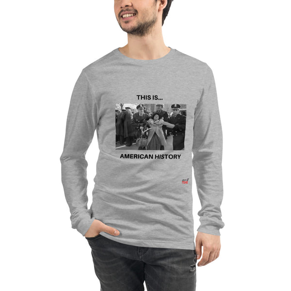 This is... America - White or Grey Long Sleeve Tee (Police & Woman)