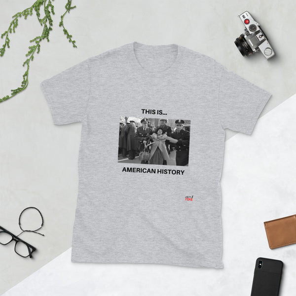 This is... America - White or Grey Short-Sleeve T-Shirt (Police & Woman)