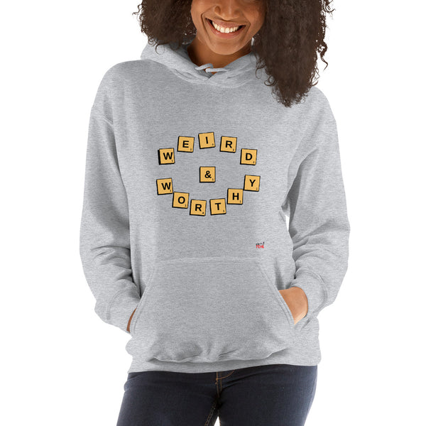 Weird & Worthy Hoodie (Scrabble)