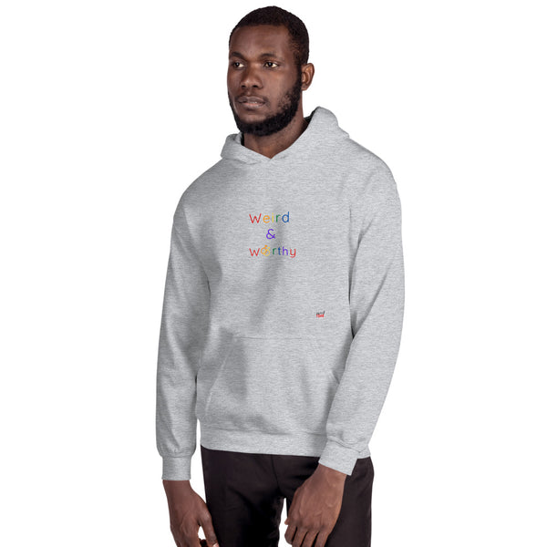 Weird & Worthy Hoodie (Rainbow Symbol)