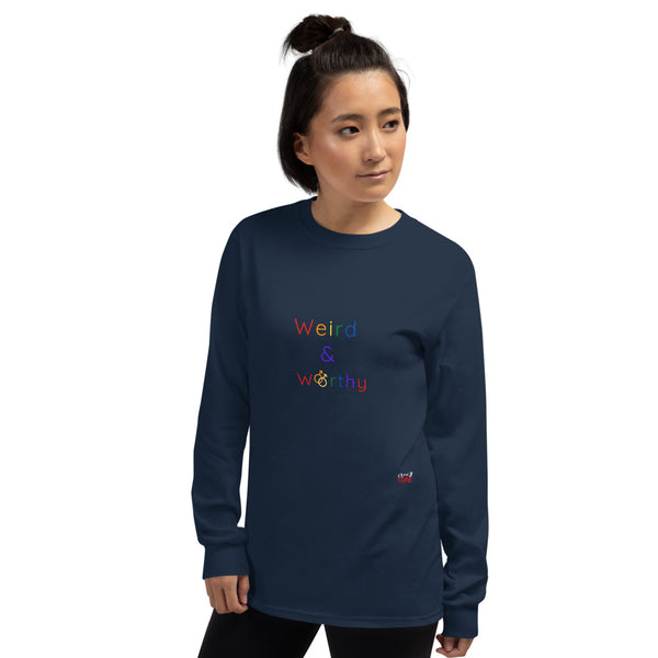 Weird & Worthy Long Sleeve Shirt (Rainbow Symbol)