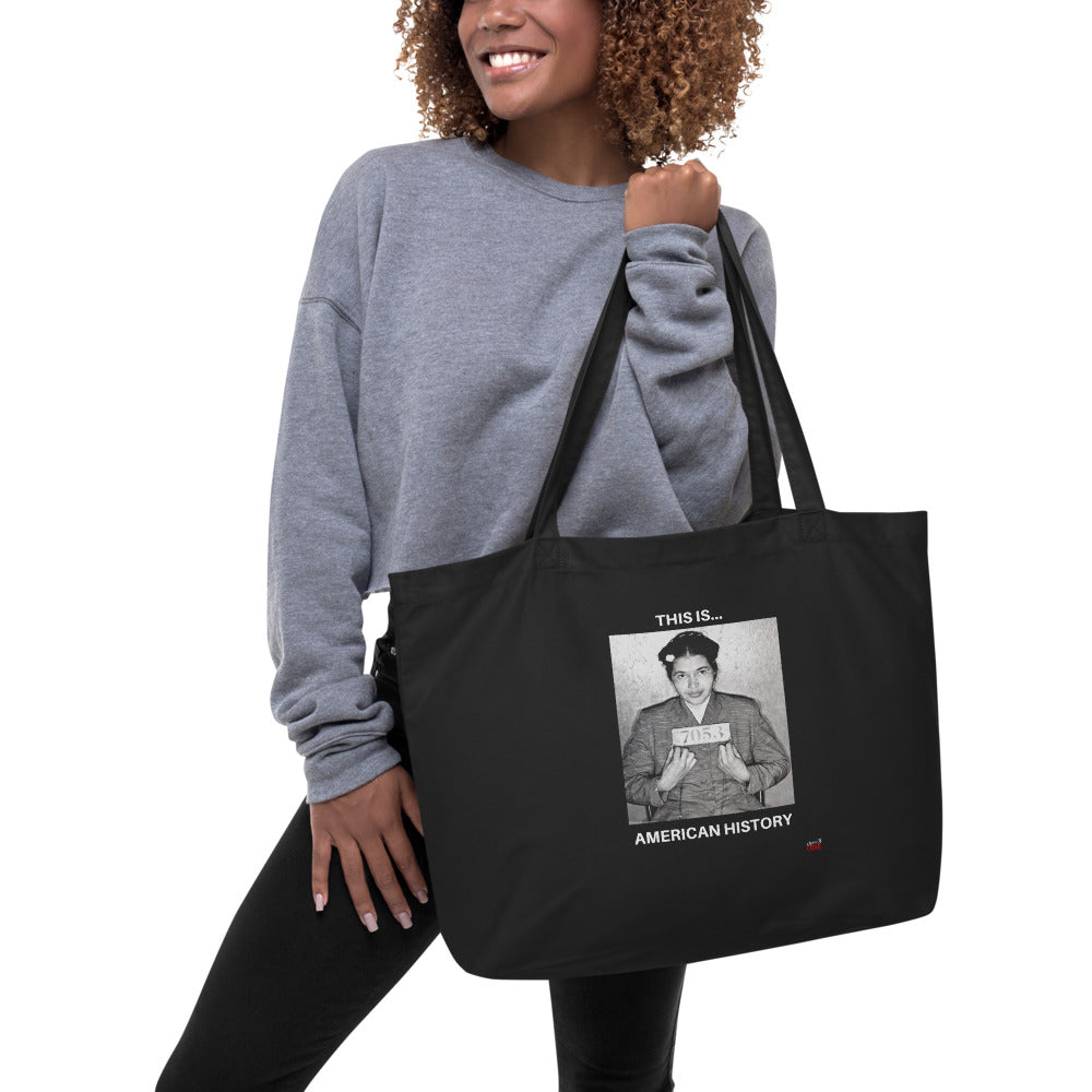 This is... America Large Organic Tote Bag (Rosa)