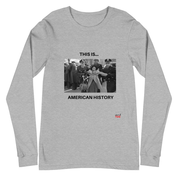 This is... America - White or Grey Long Sleeve Tee (Police & Woman)