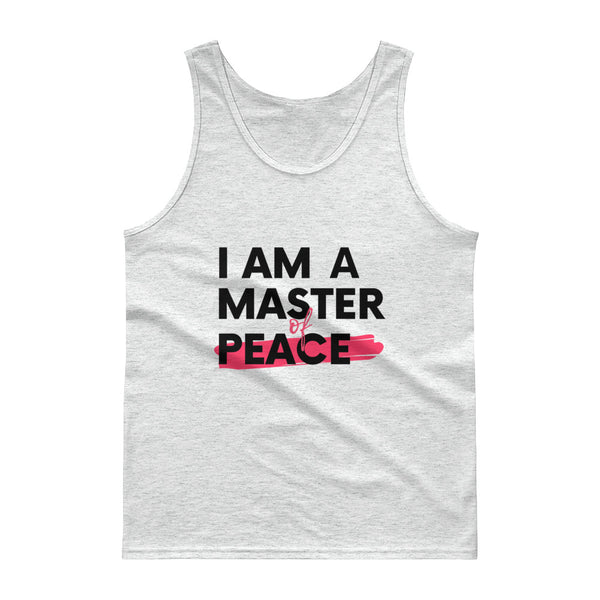 Master PEACE Tank Top (White or Grey/Pink)