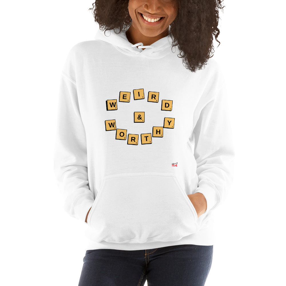 Weird & Worthy Hoodie (Scrabble)