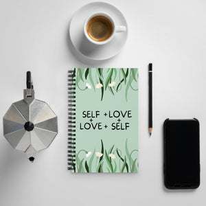 Self Love Spiral Notebook (Flowers)